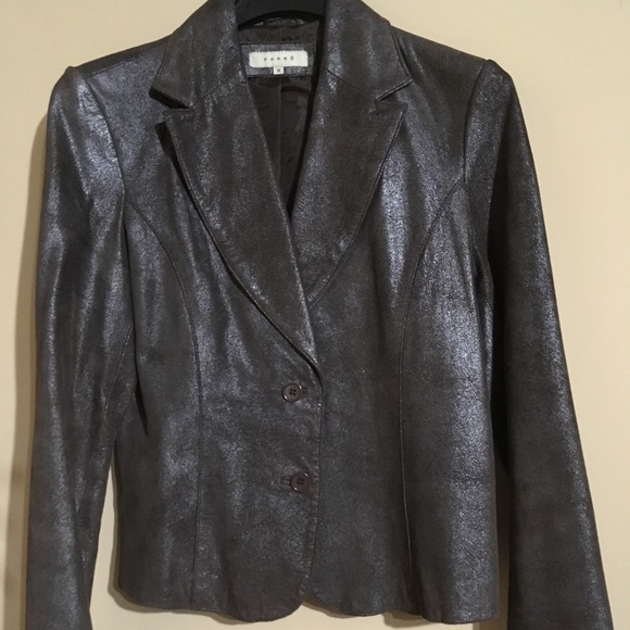 Sorbe’ Leather metallic jacket - Picture 1 of 8